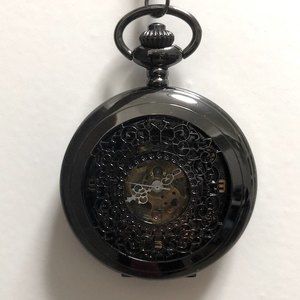 Pocket Watch Pendant and Chain